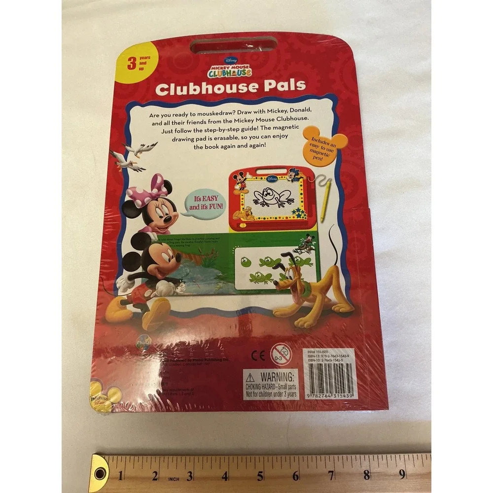 Disney Mickey Mouse Clubhouse Pals Magnetic Drawing Kit Storybook Phidal New